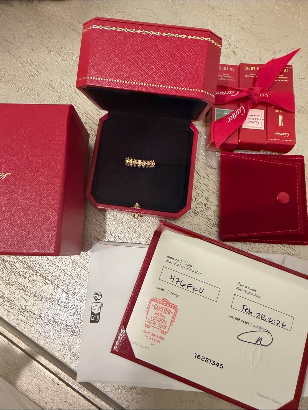 New Cartier Clash Rose Gold Ring. Size 49 - Picture 2 of 4